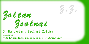 zoltan zsolnai business card
